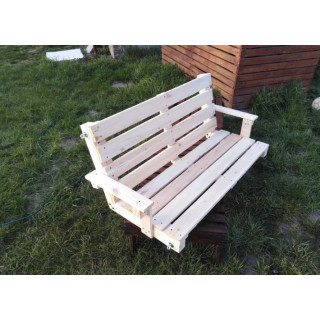 Siedzisko huśtawki drewniane ogrodowe